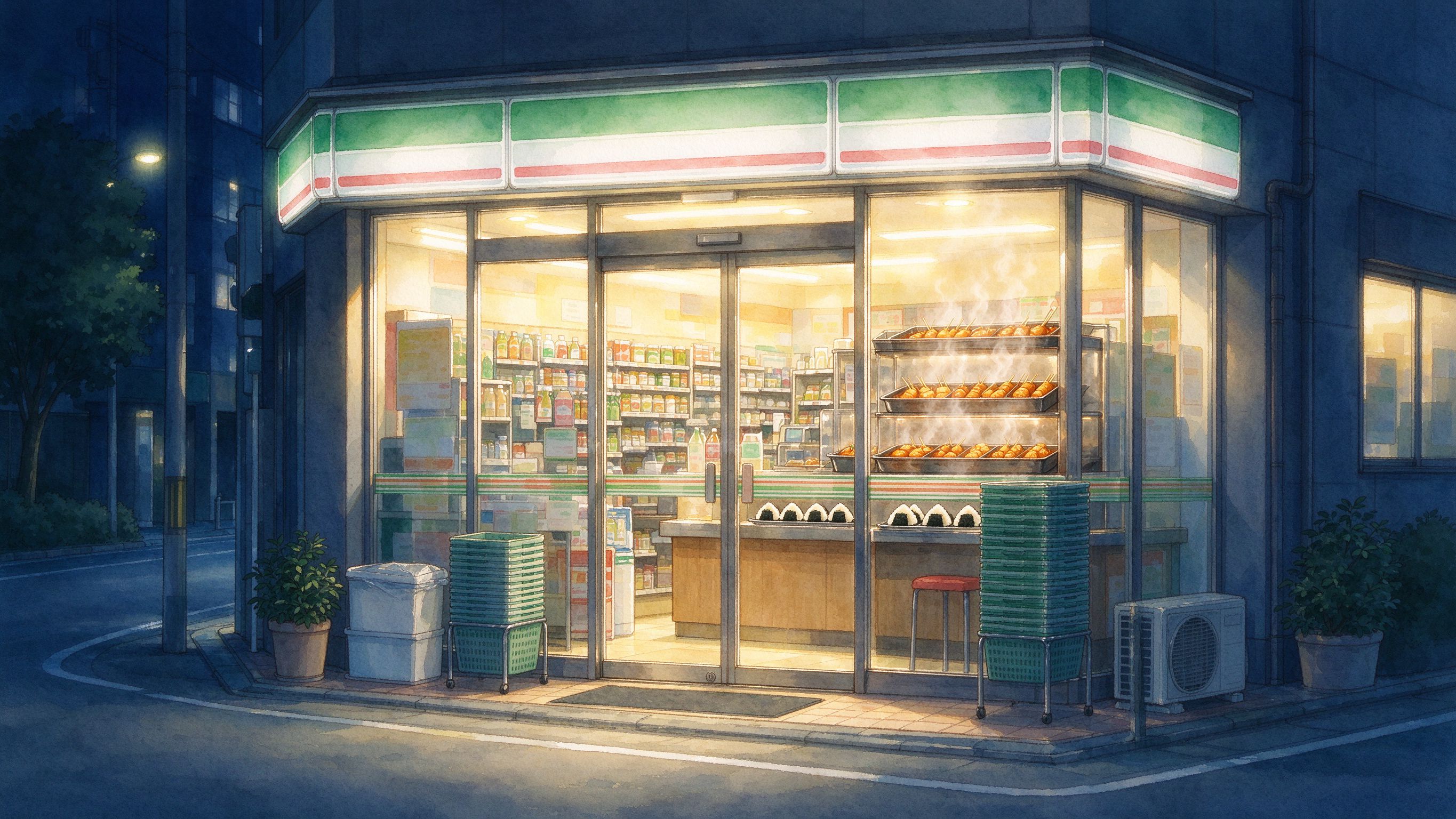 深夜便利店,收留了许多晚归的人